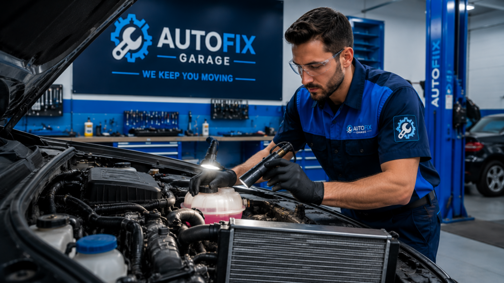 How to Extend the Life of Your Vehicle Mechanic inspecting radiator and cooling system components under vehicle hood