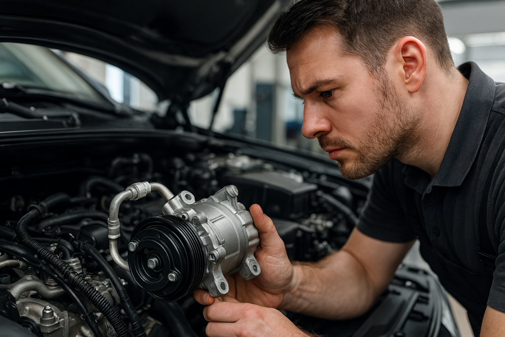 Why Is My Car AC Not Blowing Cold Air? Vehicle AC compressor inspection and repair