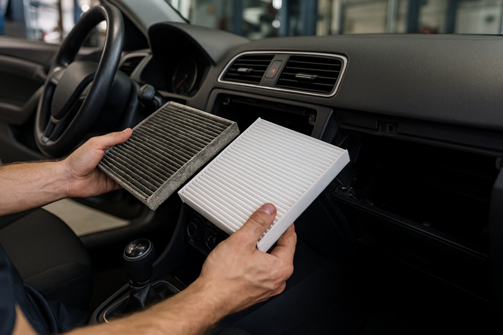 Why Is My Car AC Not Blowing Cold Air? Dirty cabin air filter reducing AC airflow